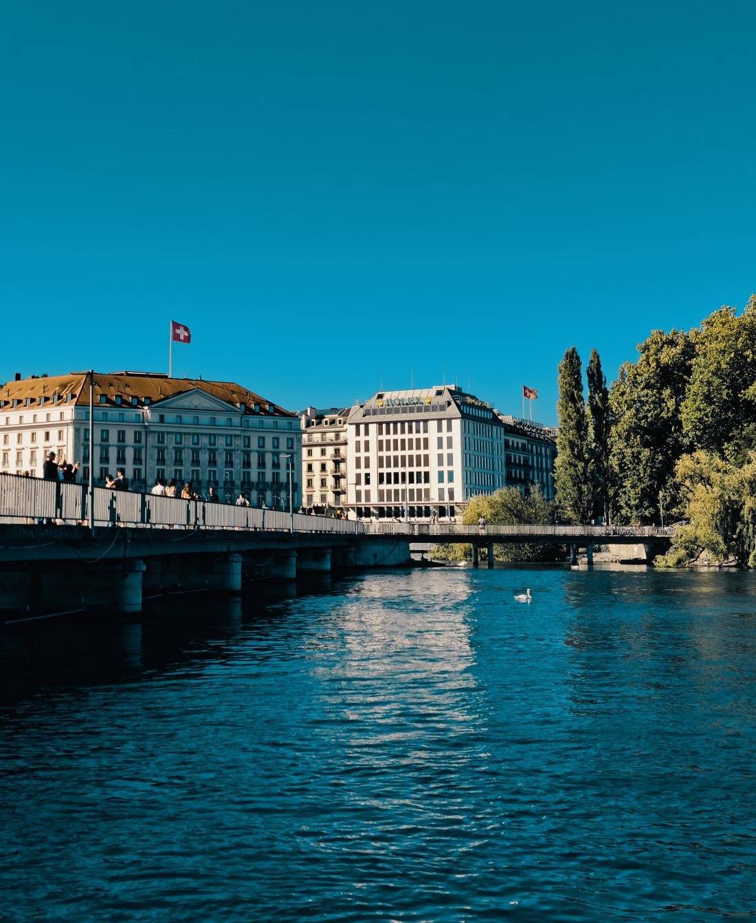 Le Rhône au cœur de la ville